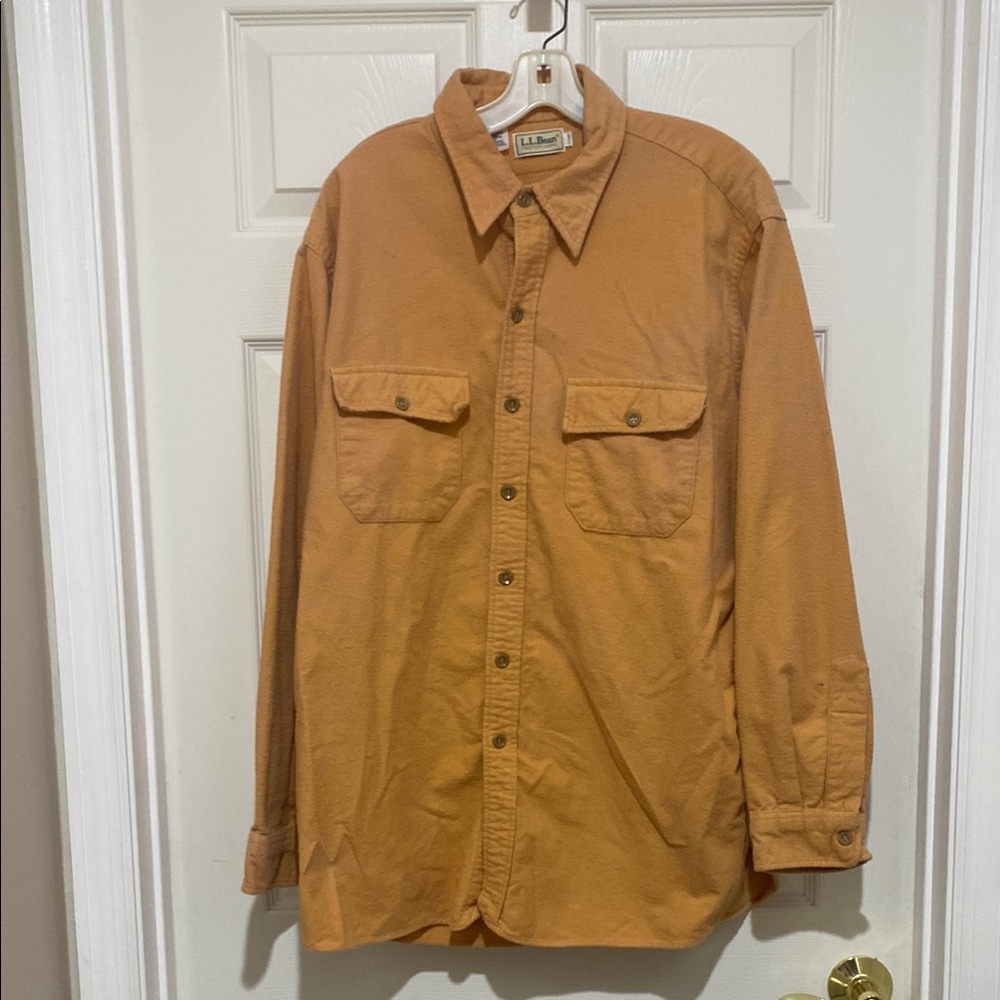 Orange Button-Up Shirt